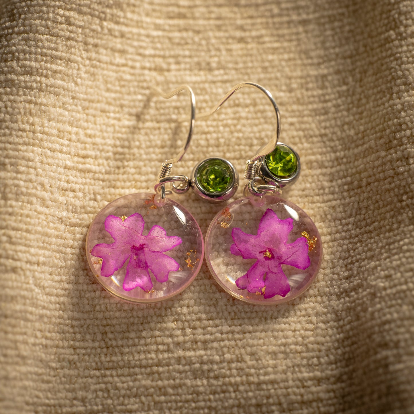Silver Earrings - Birthflowers