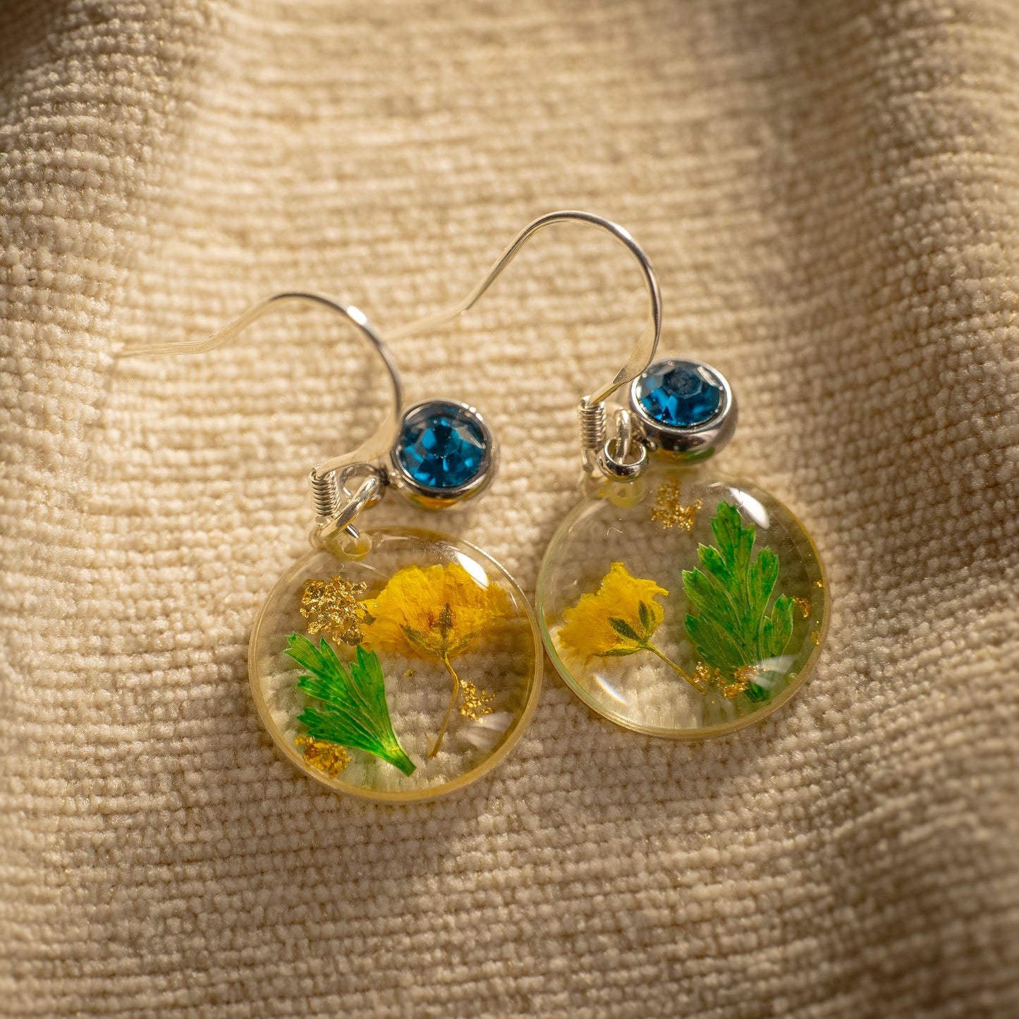 Silver Earrings - Birthflowers