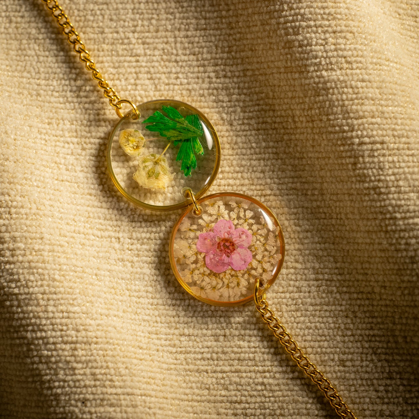 Gold Double Charm Bracelet