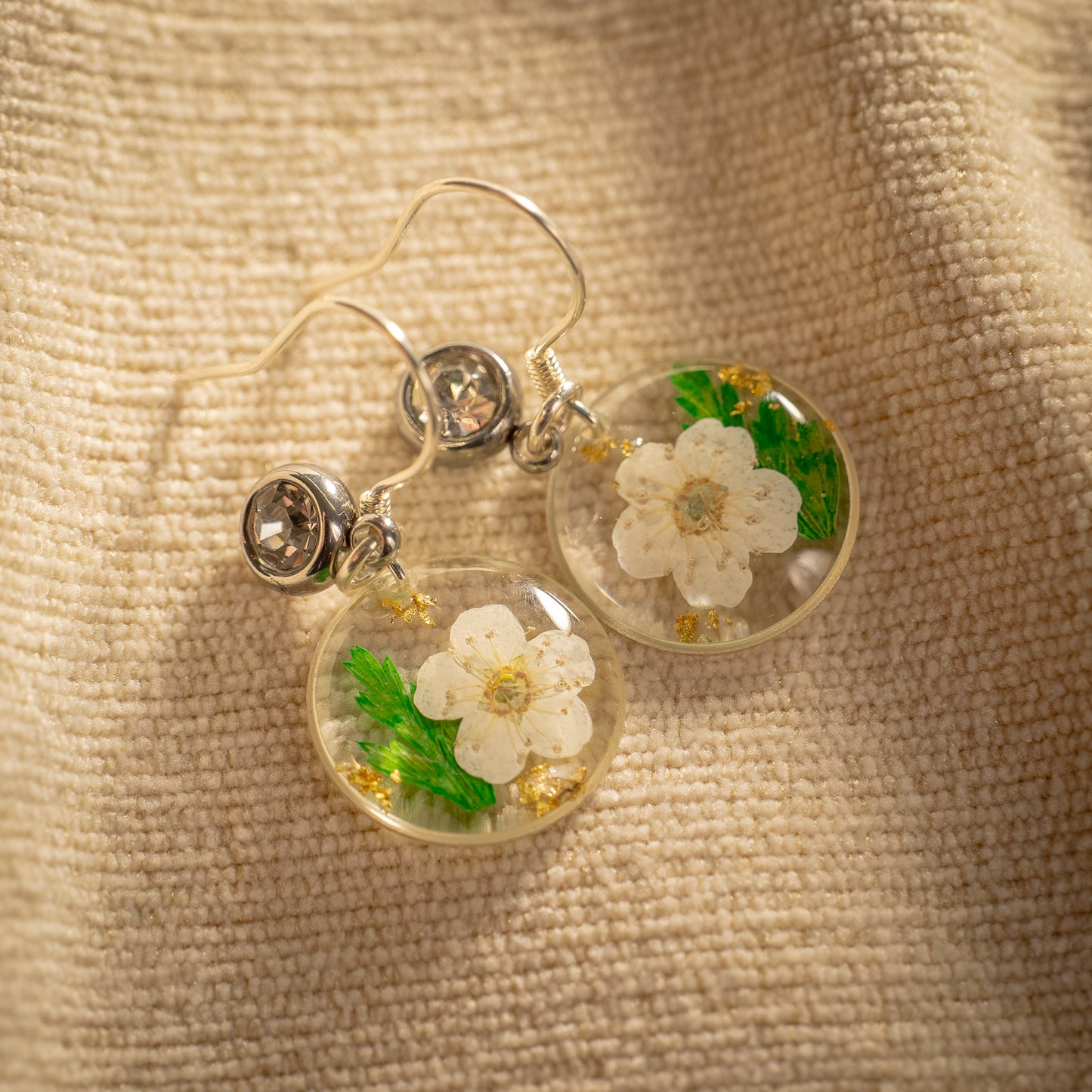 Silver Earrings - Birthflowers