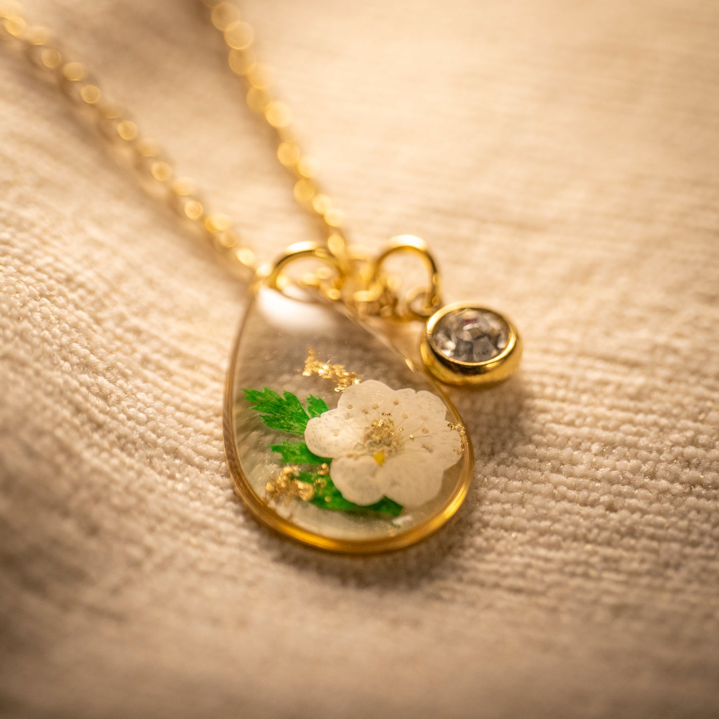 Gold Necklace - Birthflowers