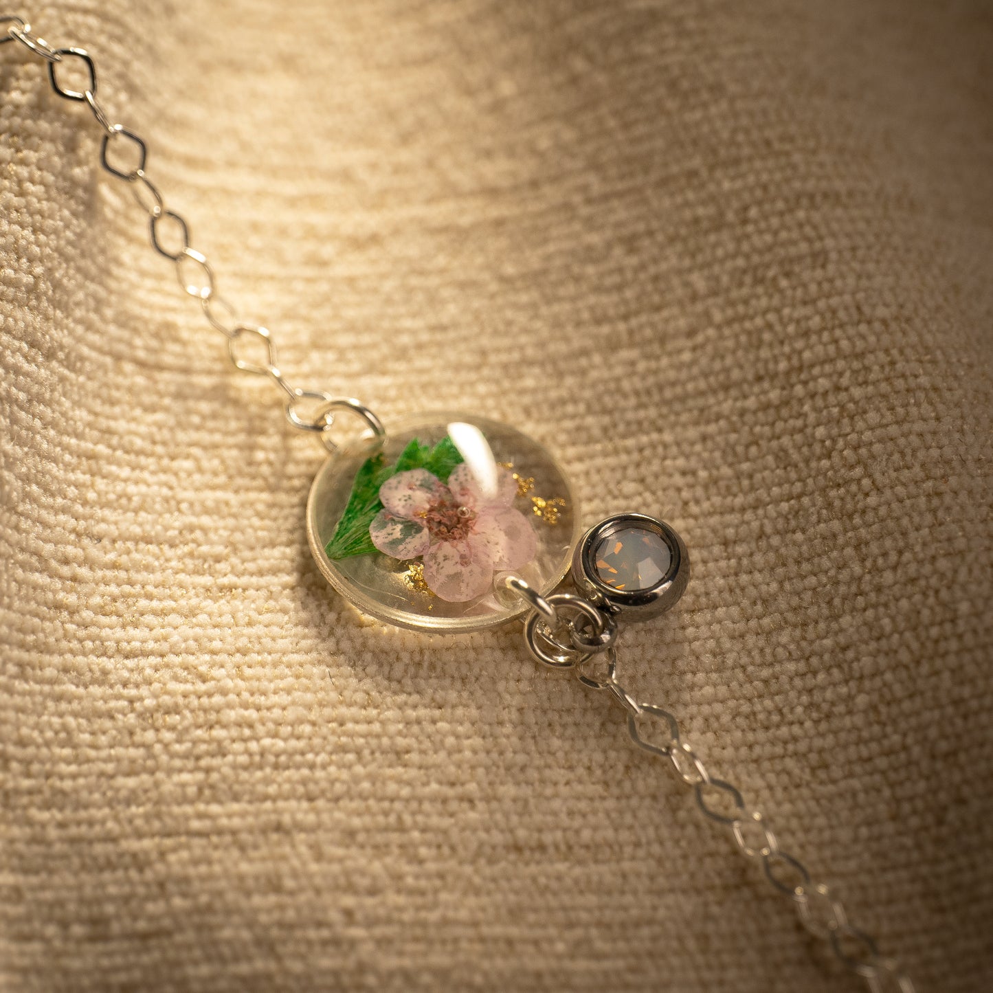 Silver Bracelet - Birthflowers