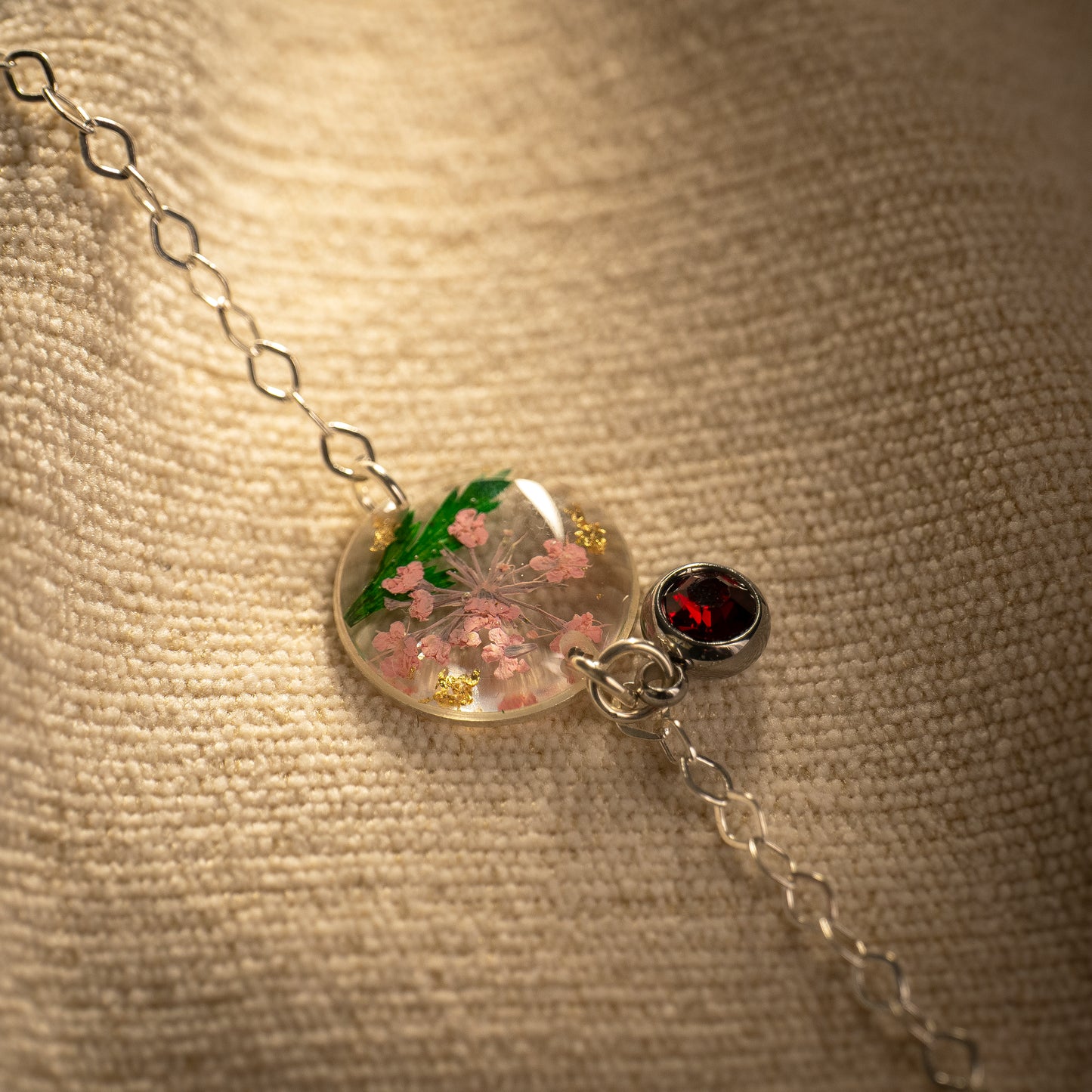 Silver Bracelet - Birthflowers