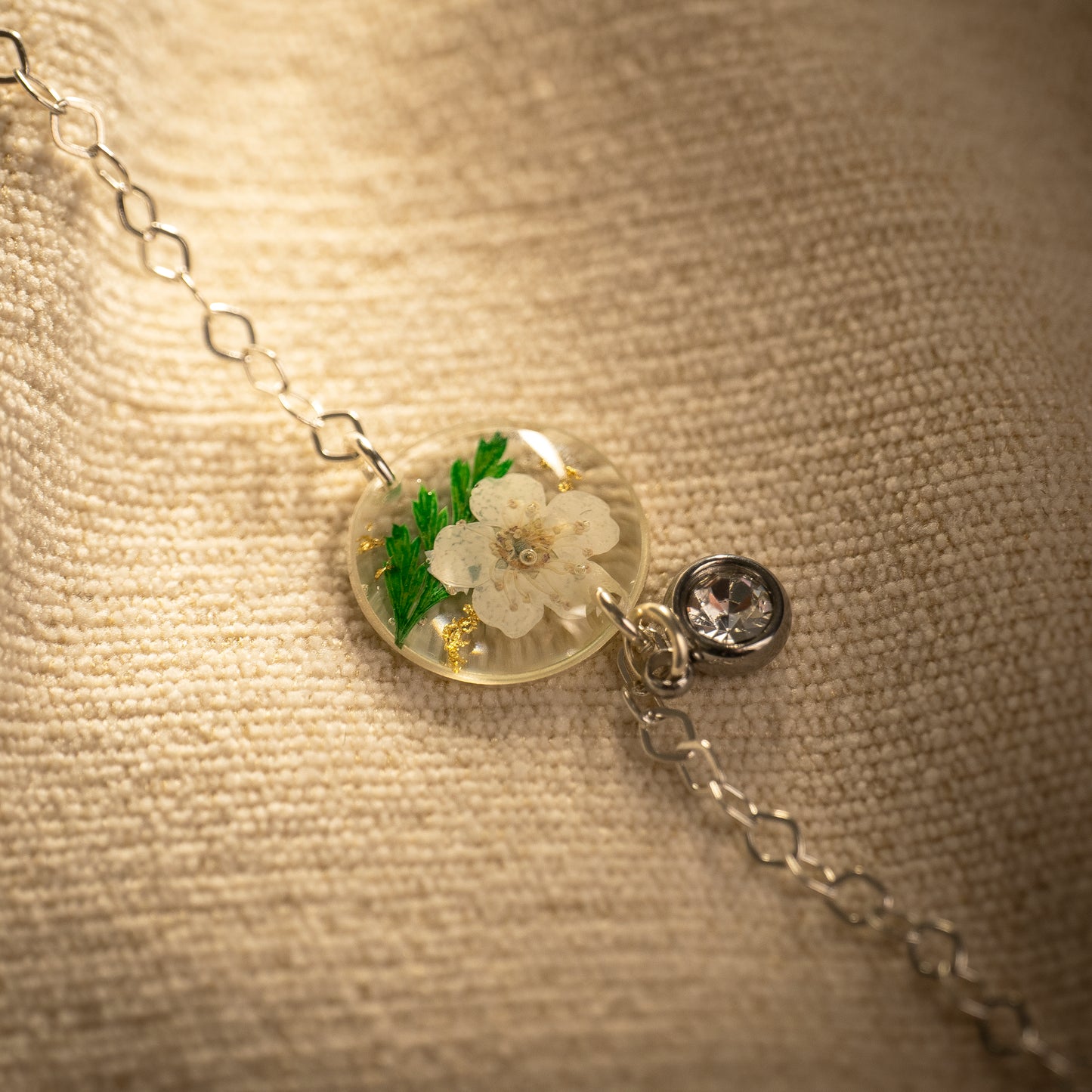 Silver Bracelet - Birthflowers