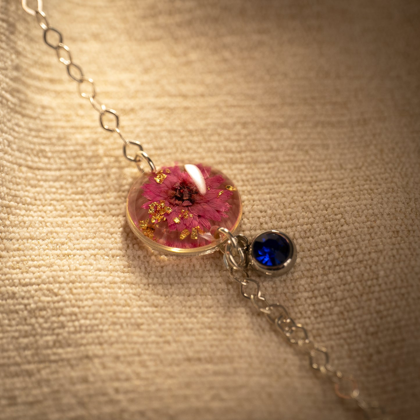 Silver Bracelet - Birthflowers