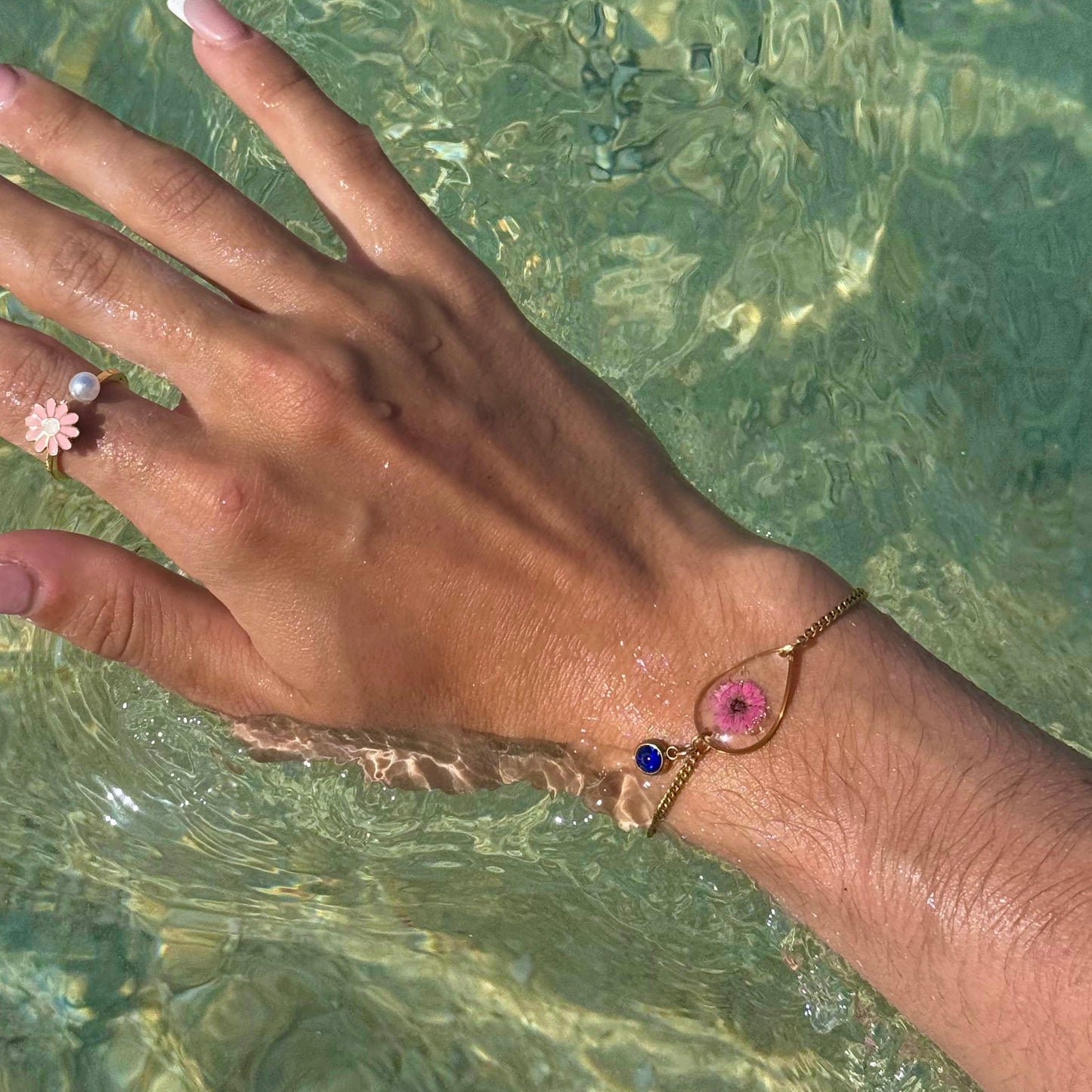 Gold Bracelet - Birthflowers