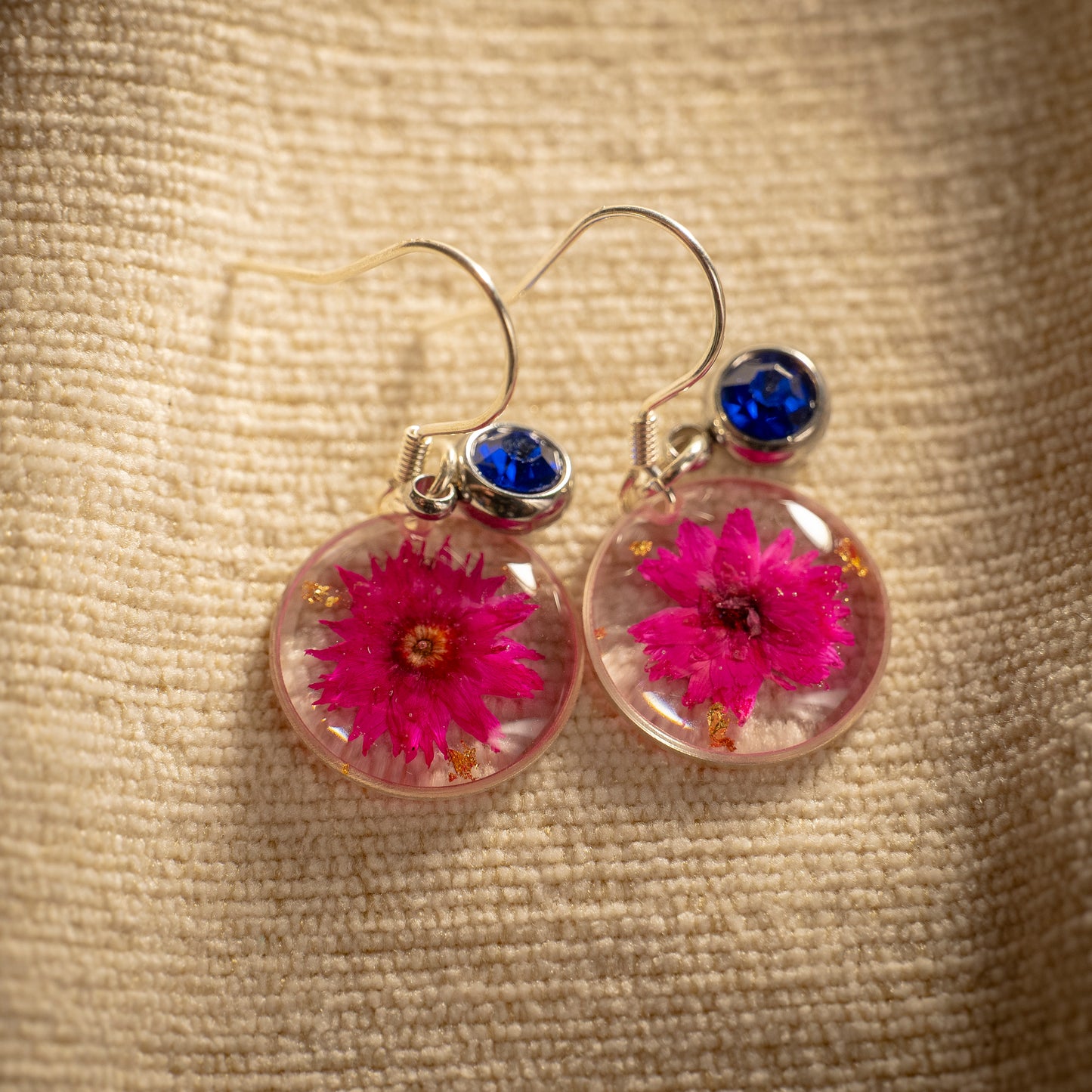 Silver Earrings - Birthflowers