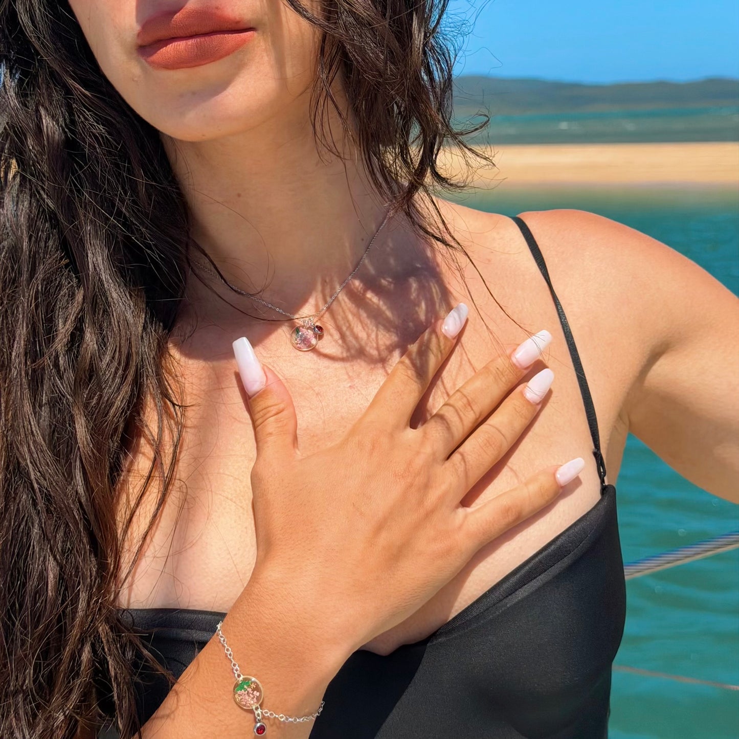 Silver Bracelet - Birthflowers