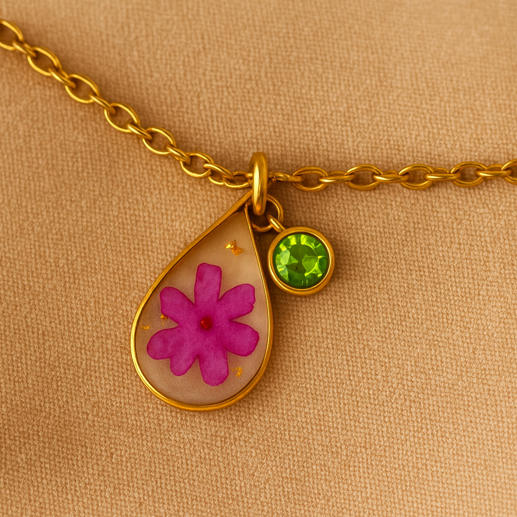 Gold Bracelet - Birthflowers