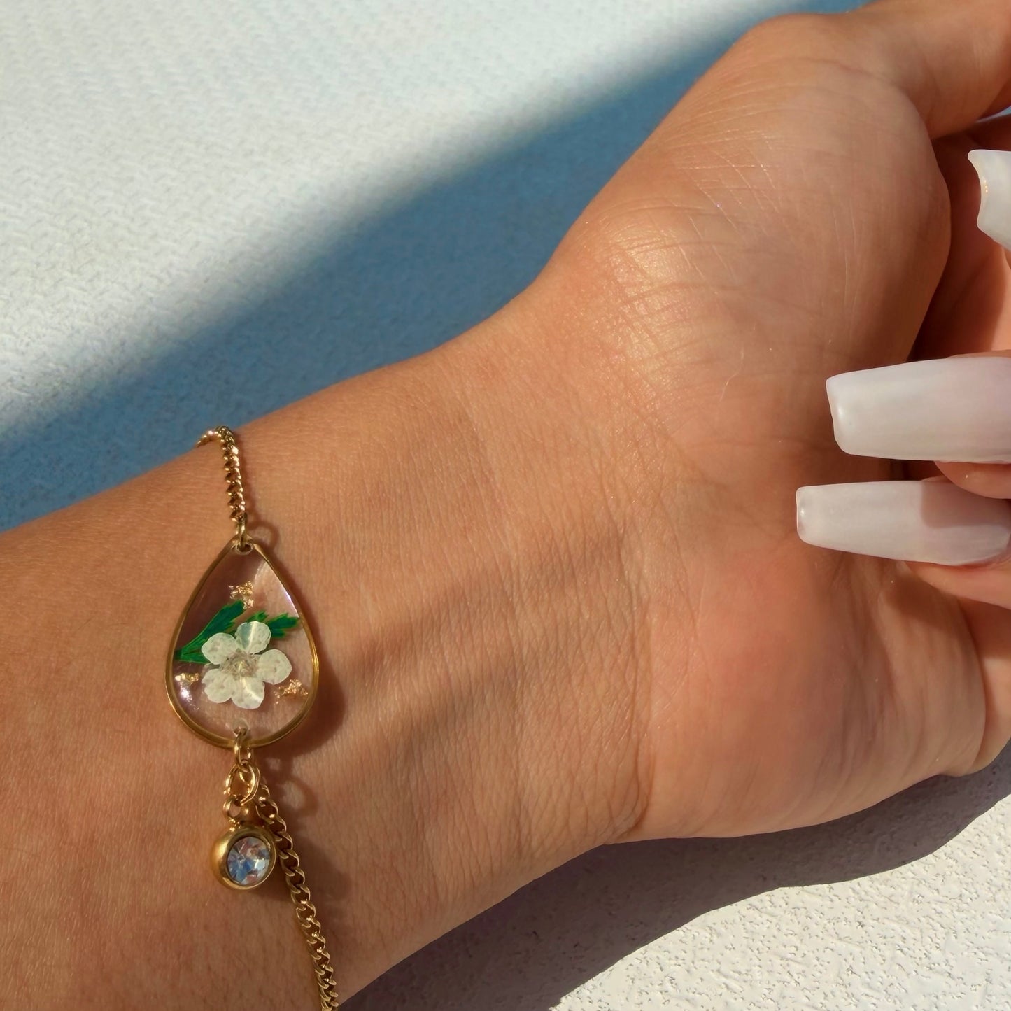 Gold Bracelet - Birthflowers