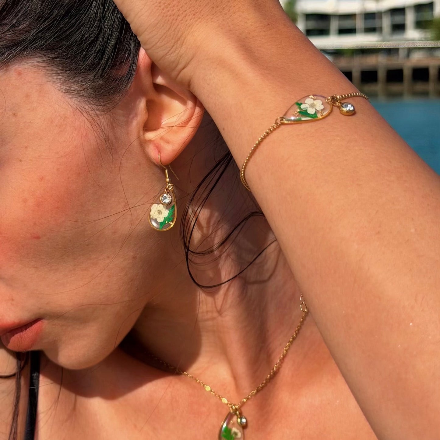 Gold Necklace - Birthflowers
