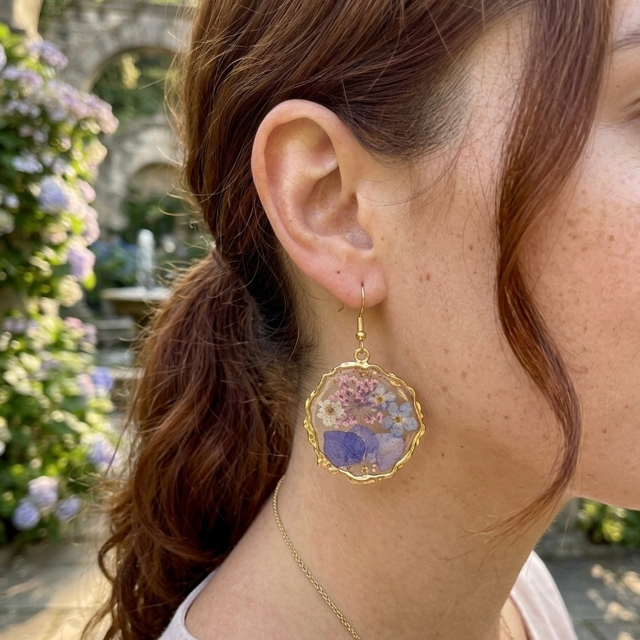 Organic Frame Earrings