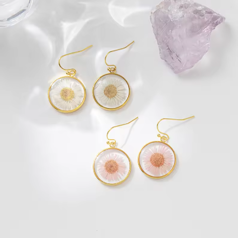 Small Daisy Earrings