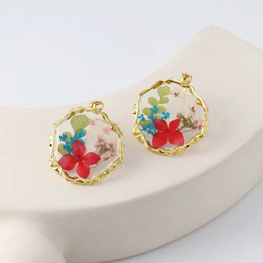 Organic Frame Earrings