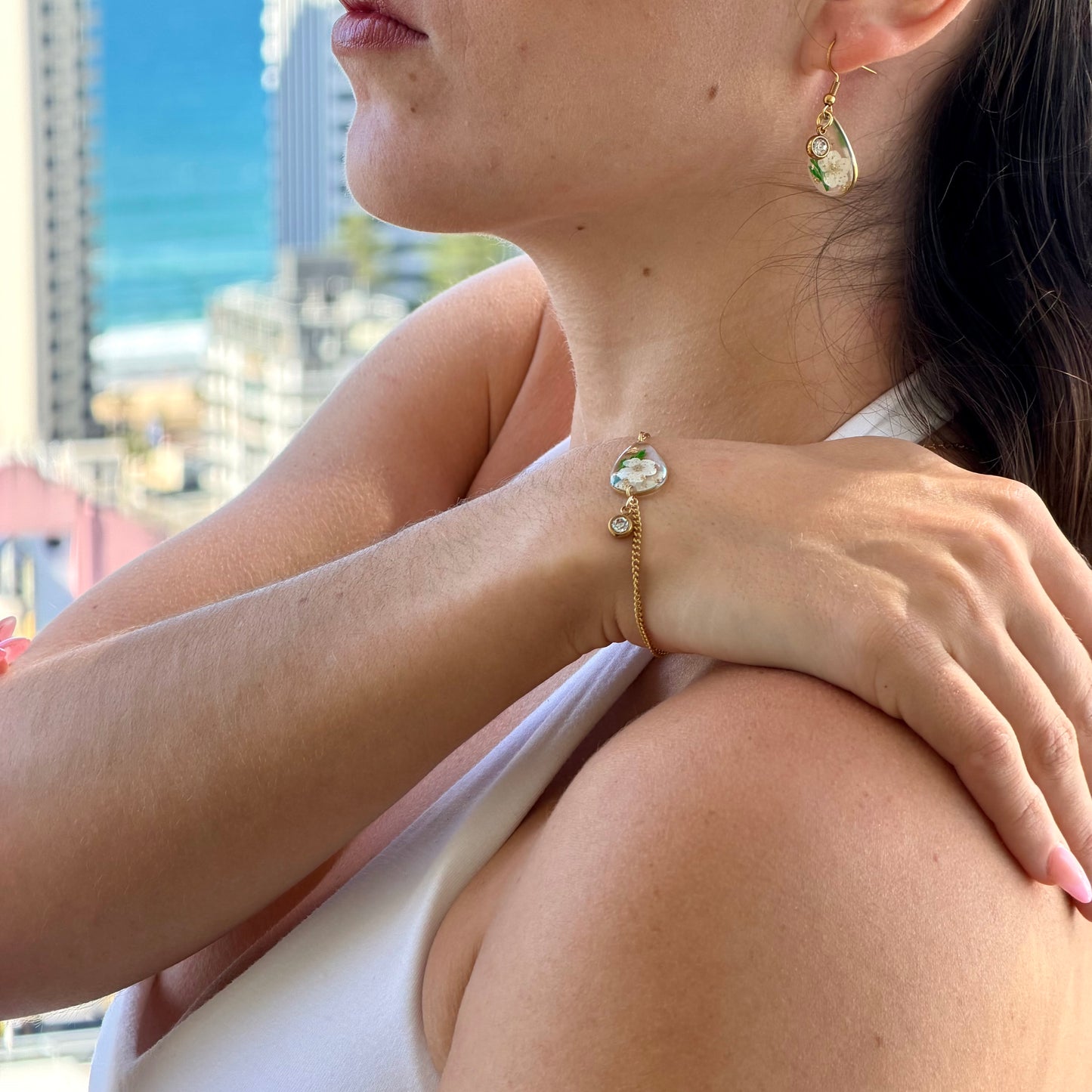 Gold Bracelet - Birthflowers