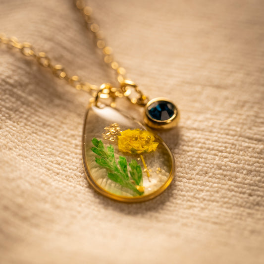 Silver Earrings - Birthflowers