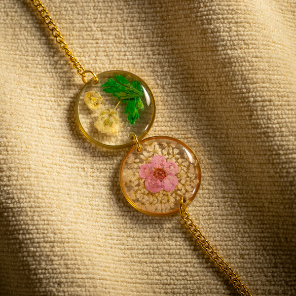 Gold Double Charm Bracelet
