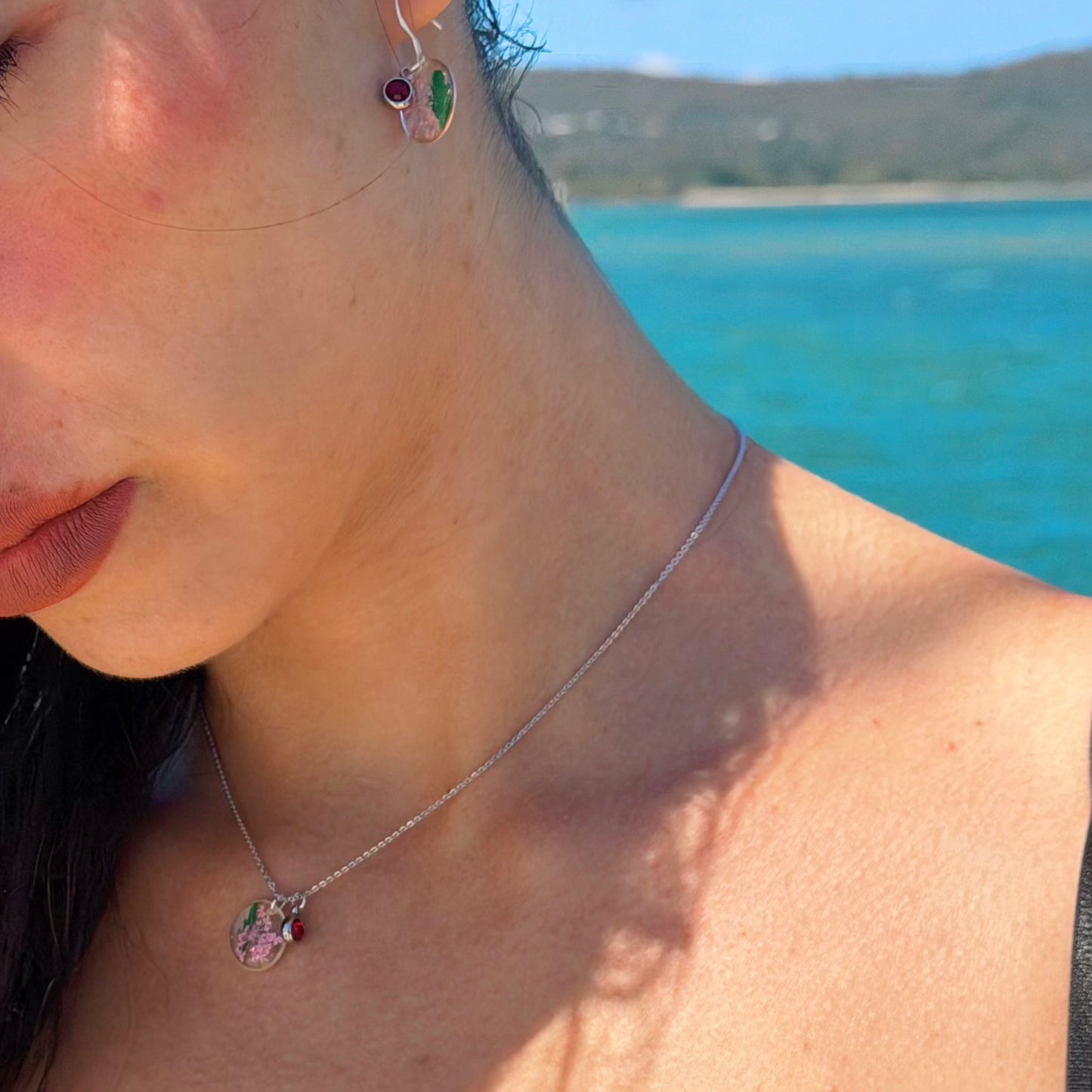 Silver Earrings - Birthflowers