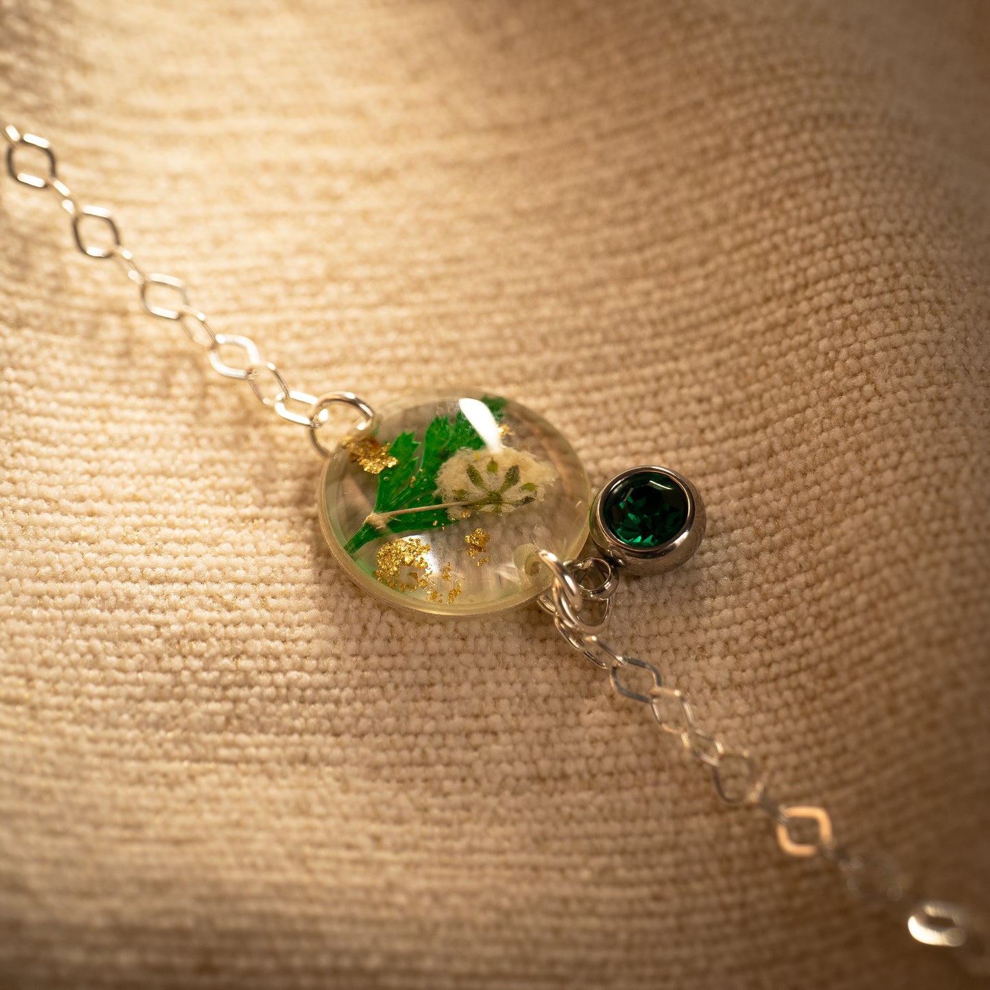 Silver Bracelet - Birthflowers