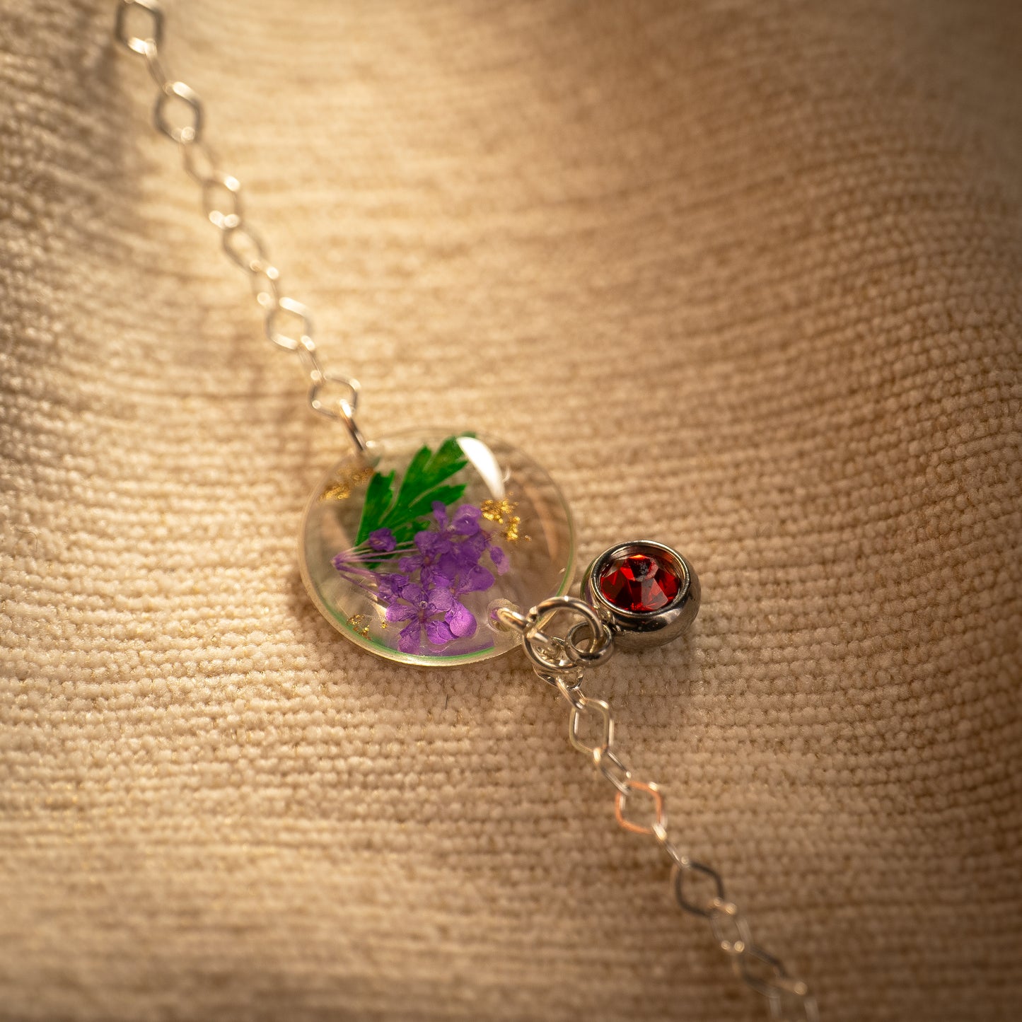 Silver Bracelet - Birthflowers