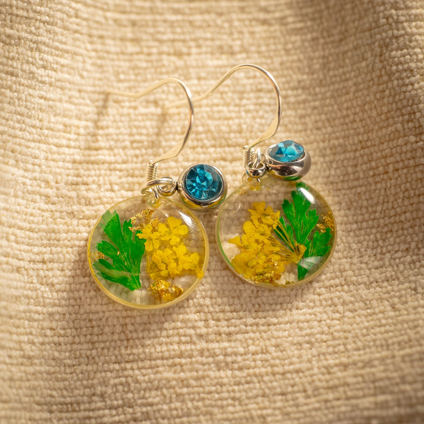 Silver Earrings - Birthflowers