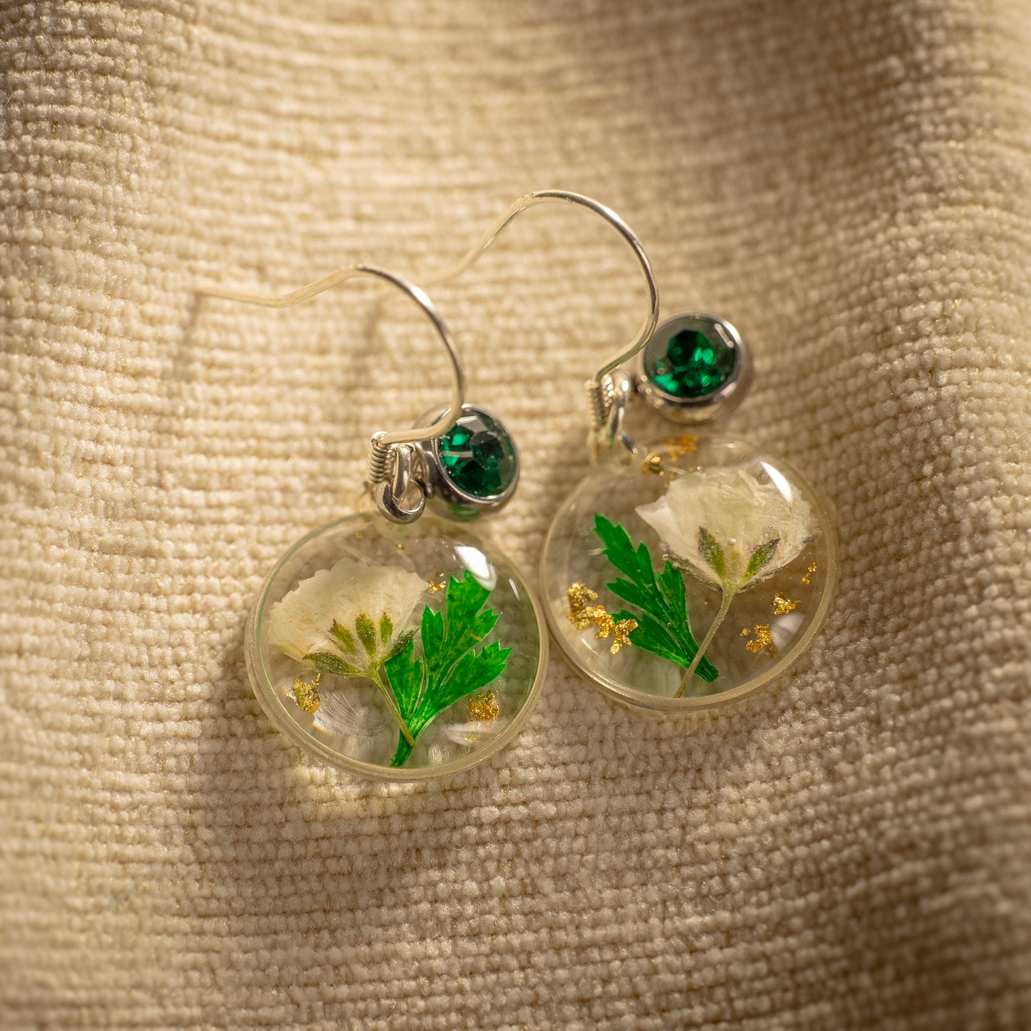 Silver Earrings - Birthflowers