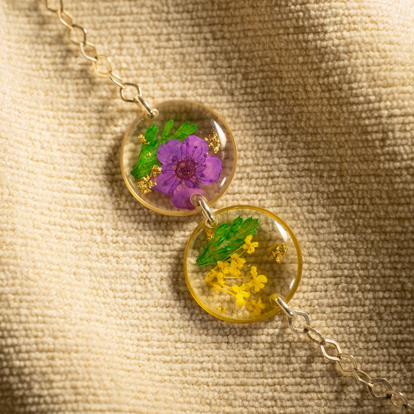 Silver Double Charm Bracelet