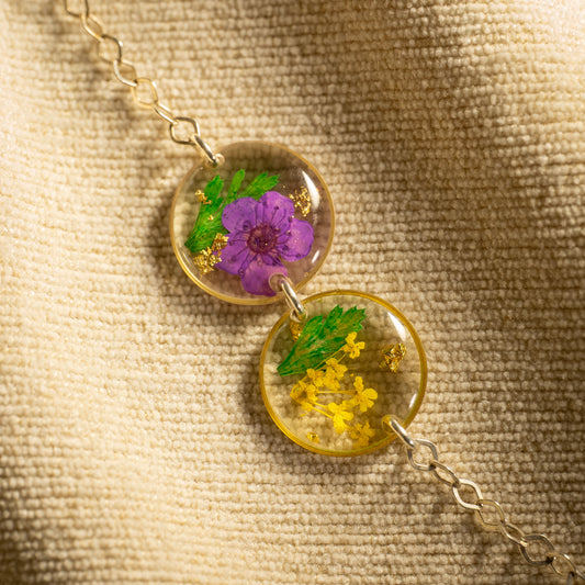 Silver Double Charm Bracelet