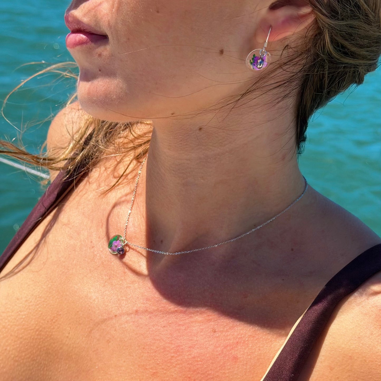 Silver Earrings - Birthflowers