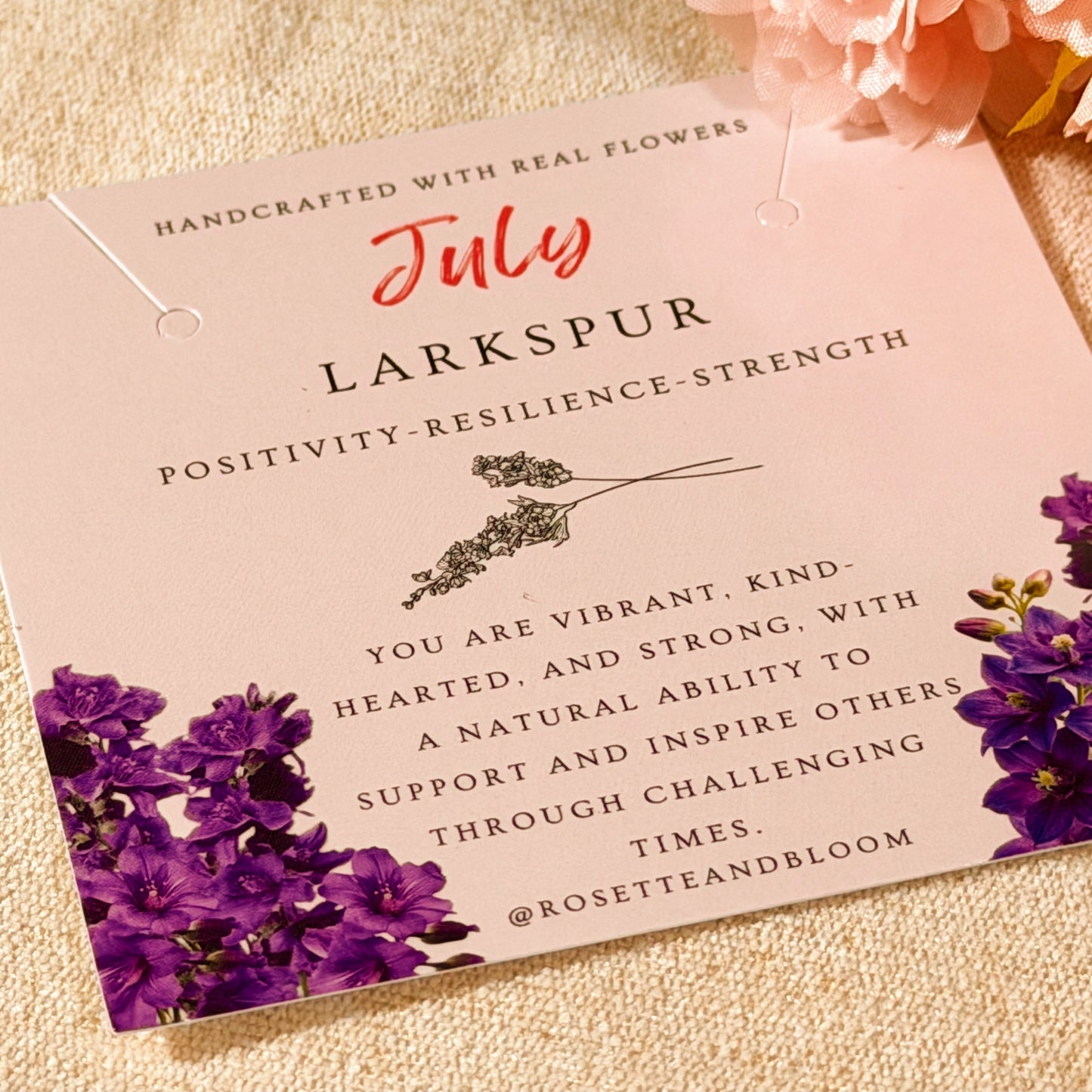 Gold Necklace - Birthflowers