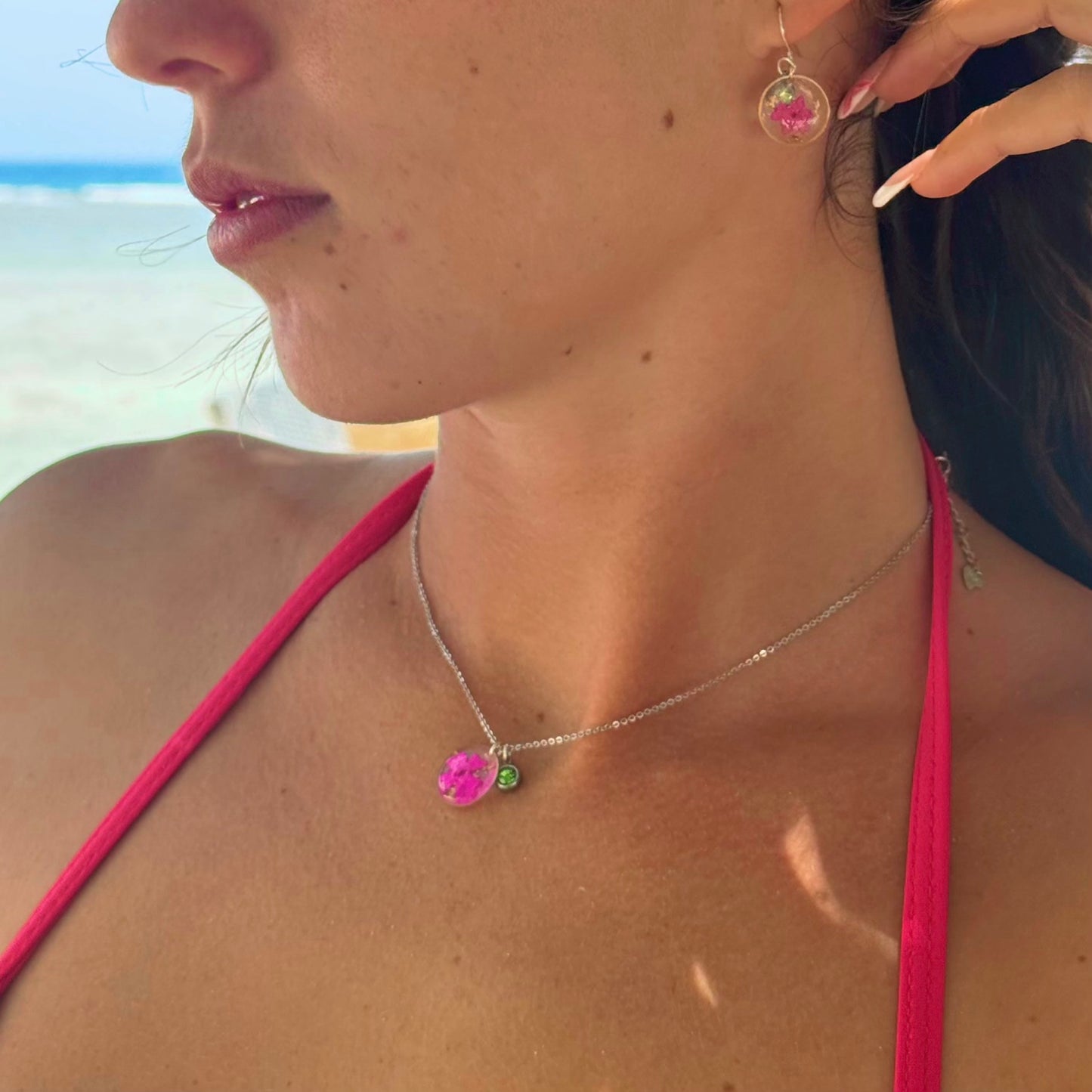 Silver Earrings - Birthflowers