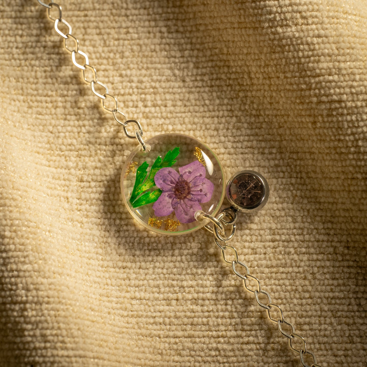 Silver Bracelet - Birthflowers