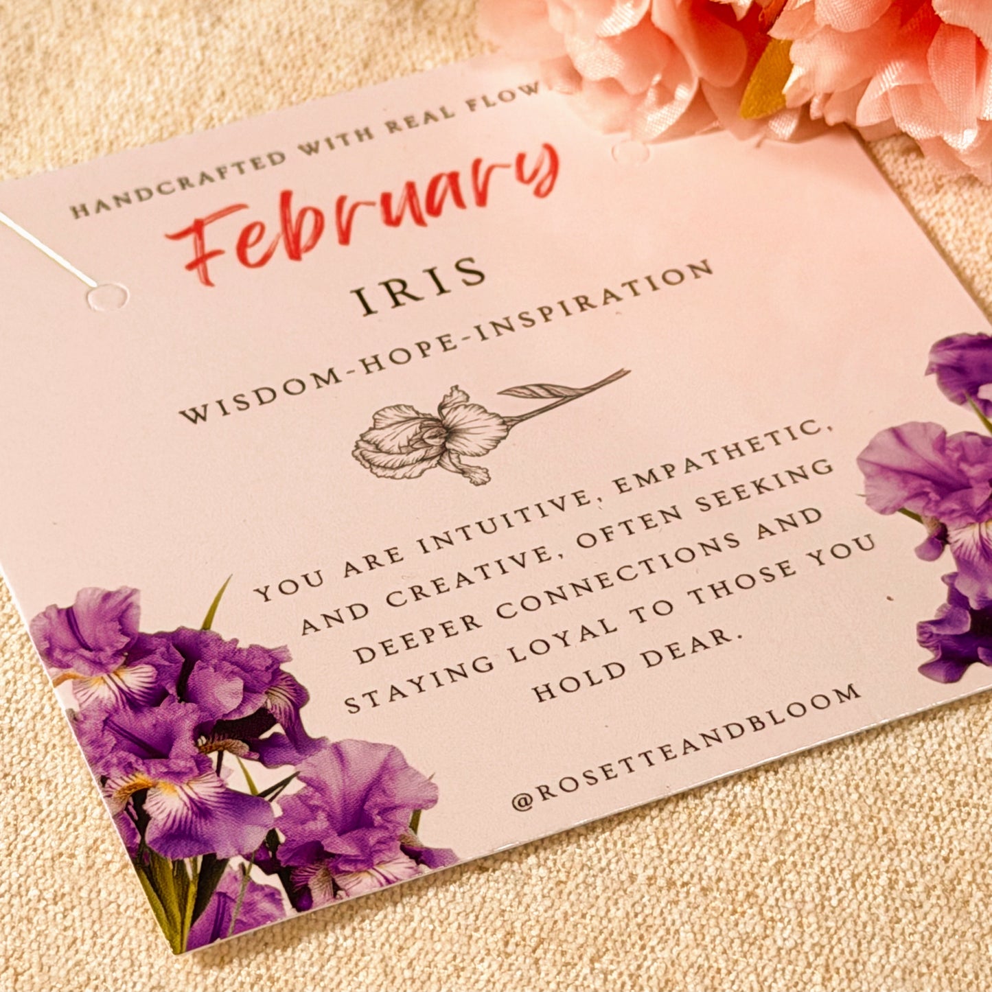 Gold Necklace - Birthflowers