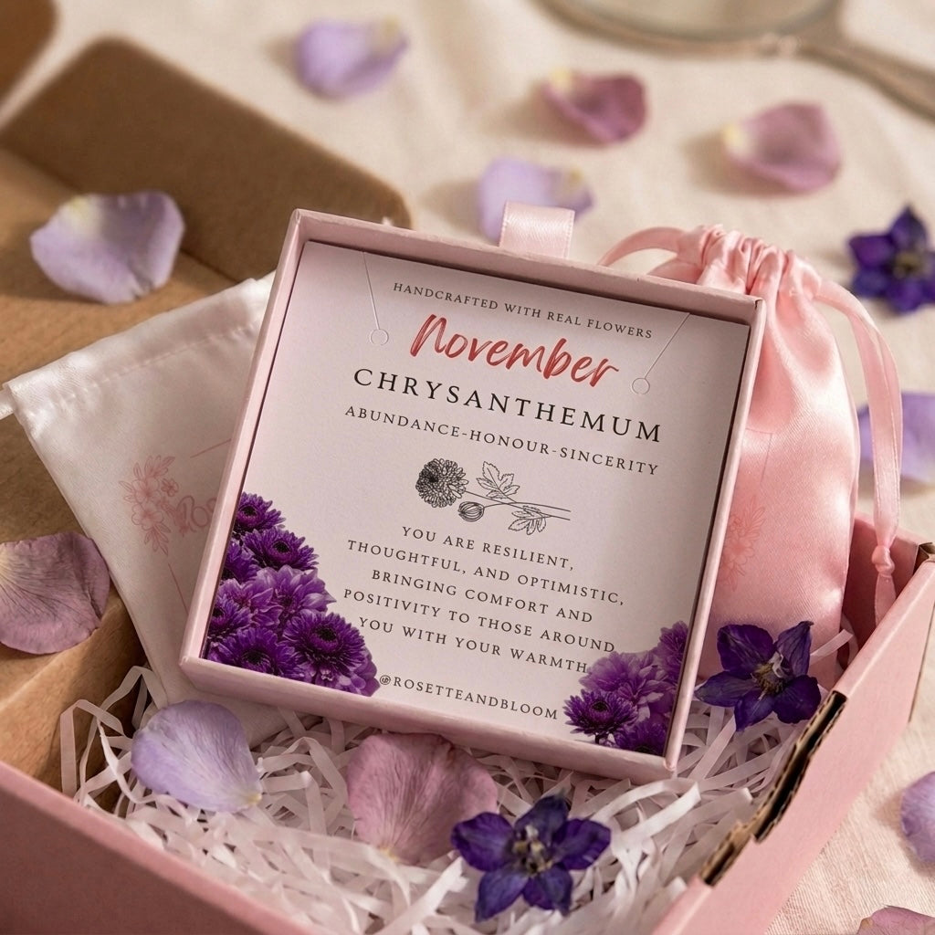 Gold Earrings - Birthflowers