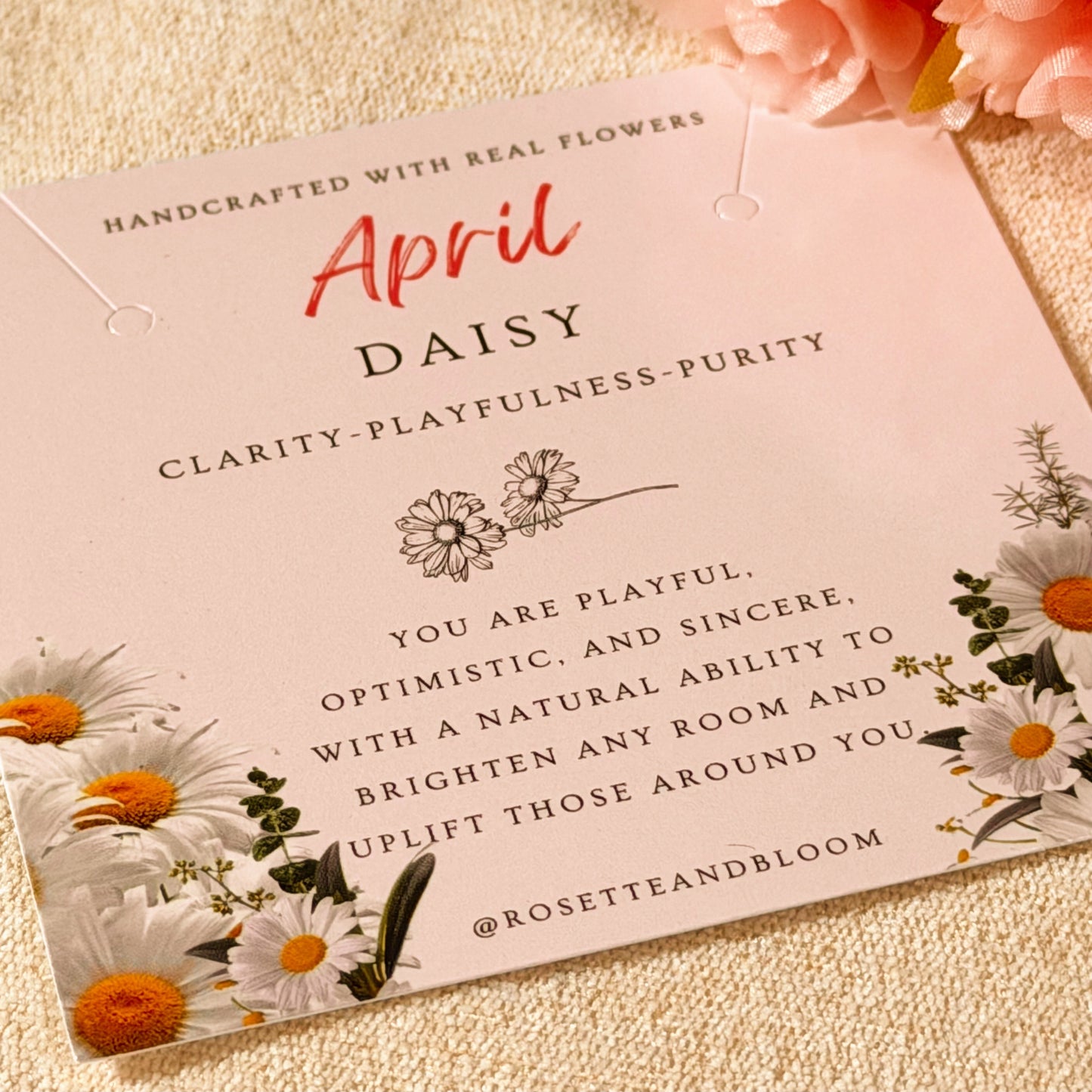 Gold Necklace - Birthflowers