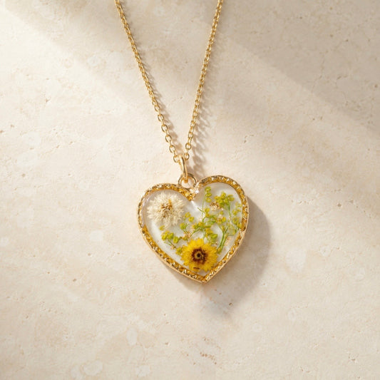 Flora Heart Necklace