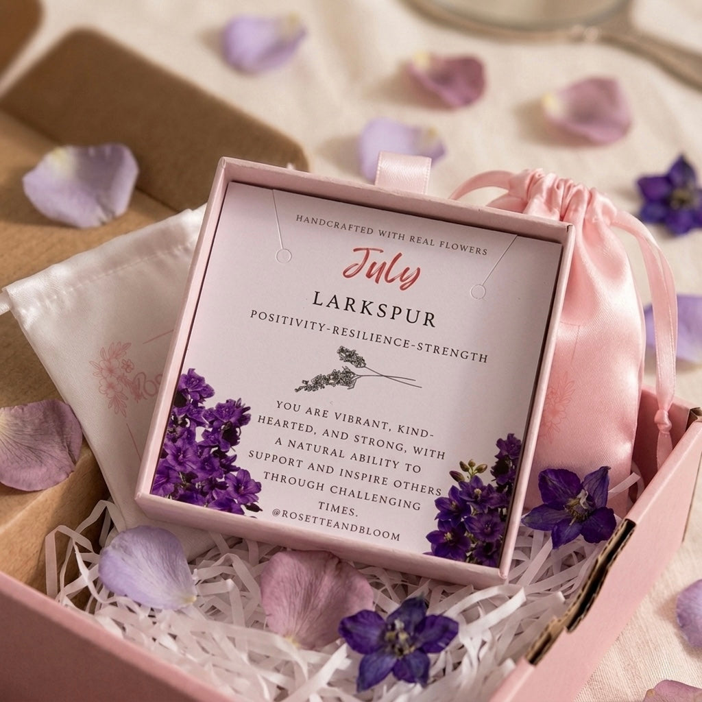 Gold Earrings - Birthflowers