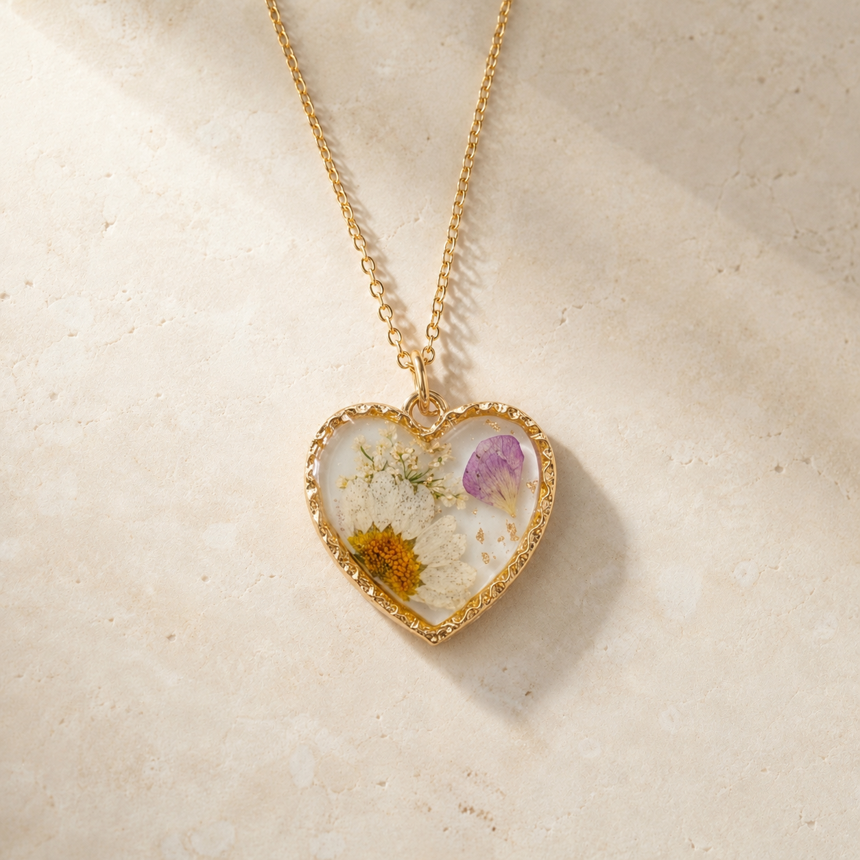 Flora Heart Necklace