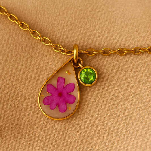 Gold Bracelet - Birthflowers