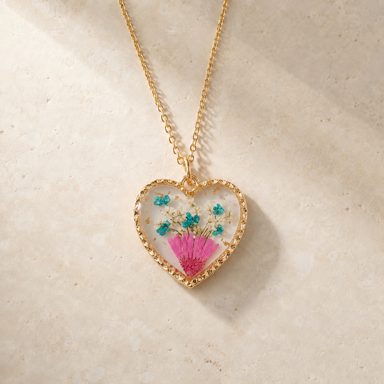 Flora Heart Necklace