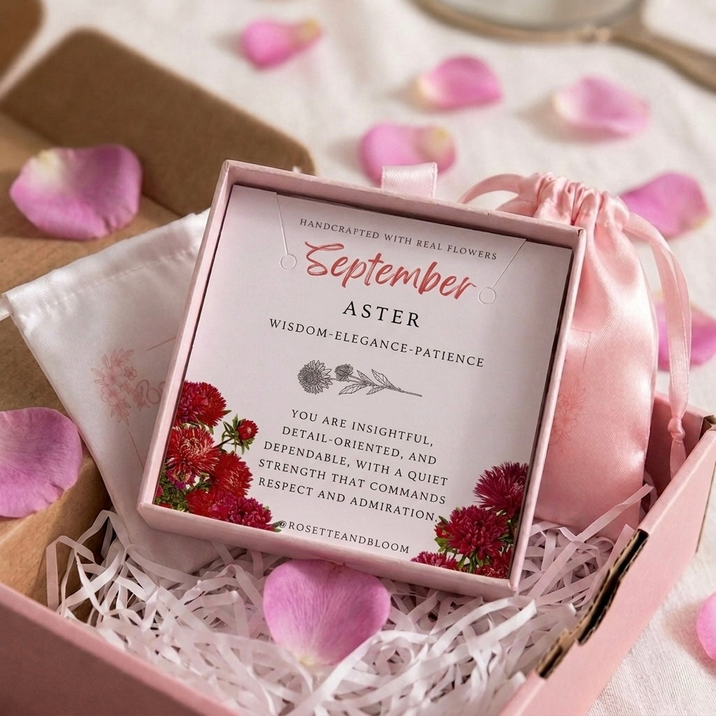 Gold Earrings - Birthflowers