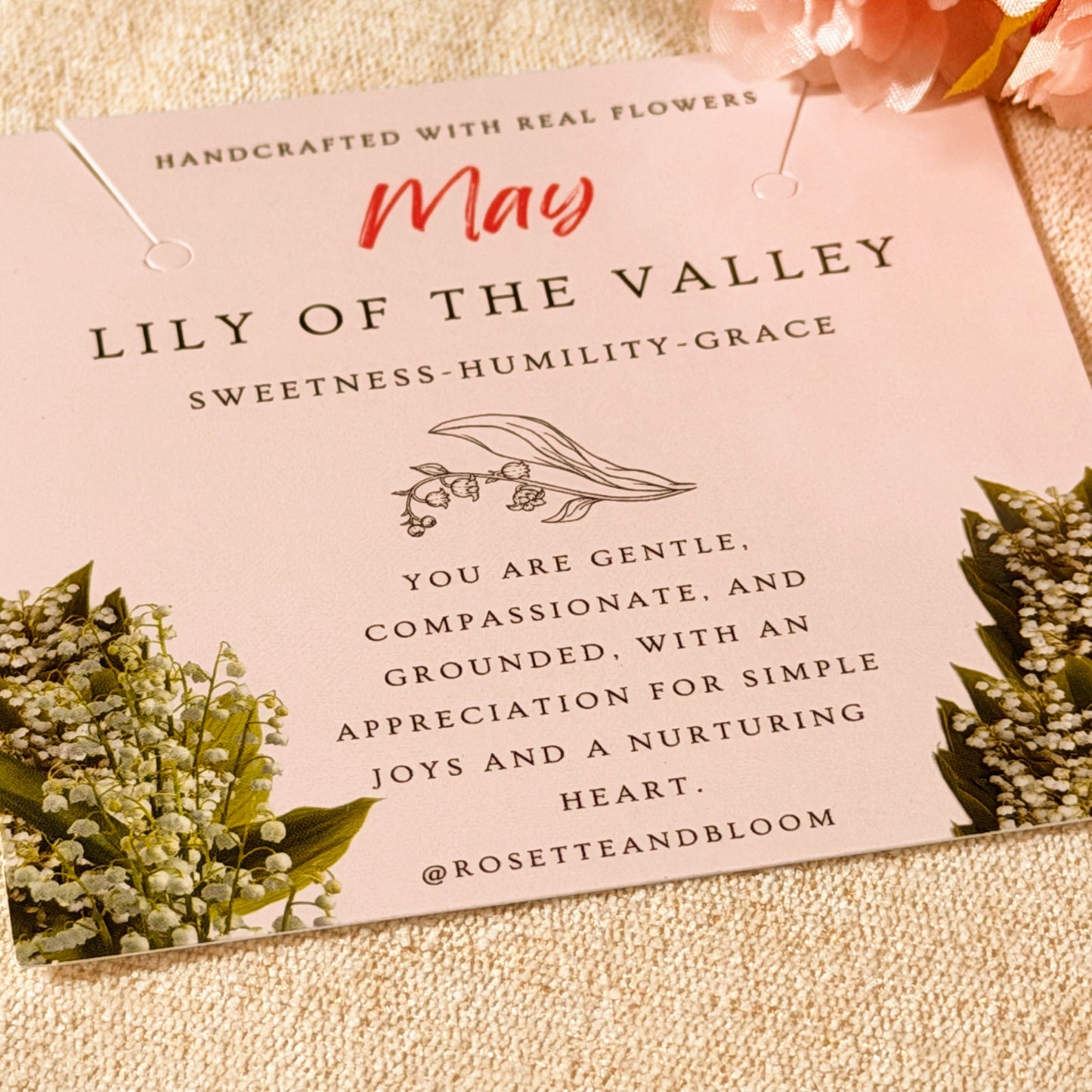 Gold Necklace - Birthflowers