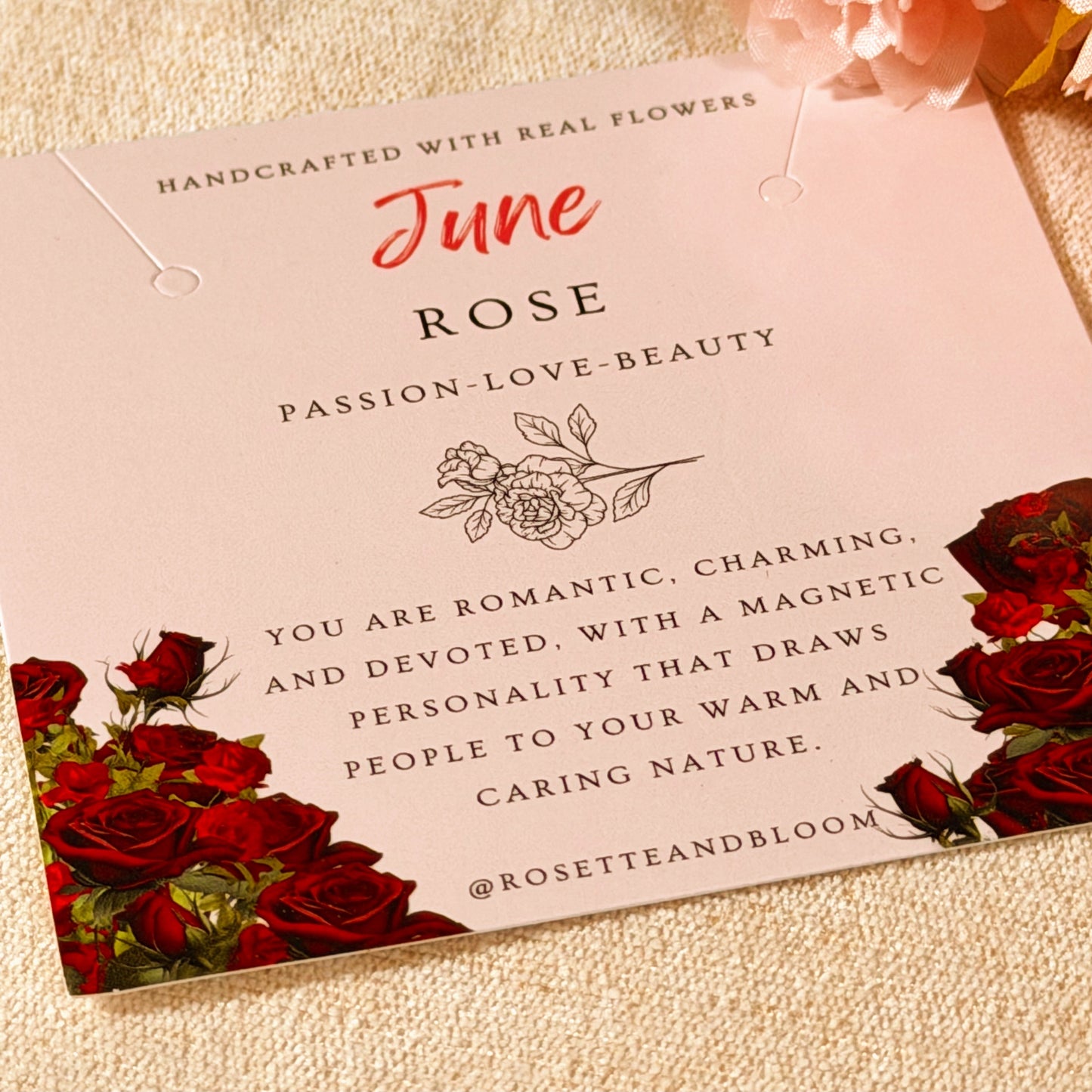 Gold Necklace - Birthflowers