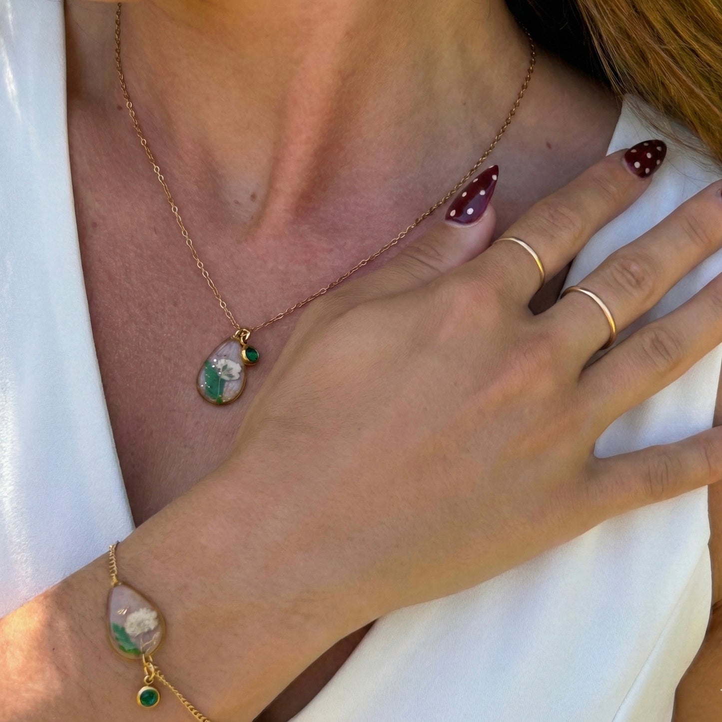 Gold Necklace - Birthflowers