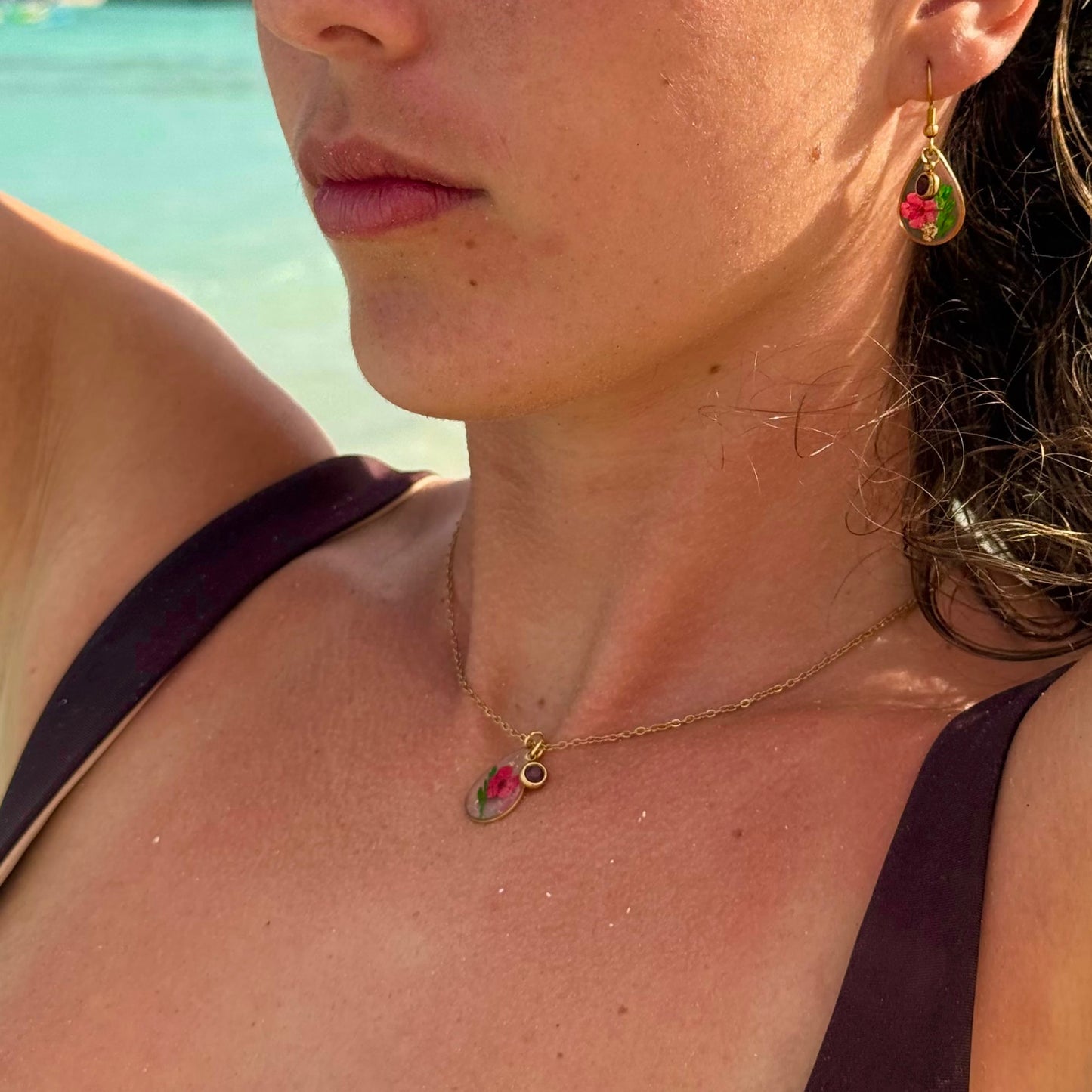 Gold Necklace - Birthflowers