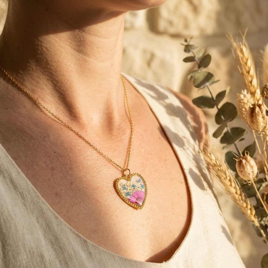 Flora Heart Necklace