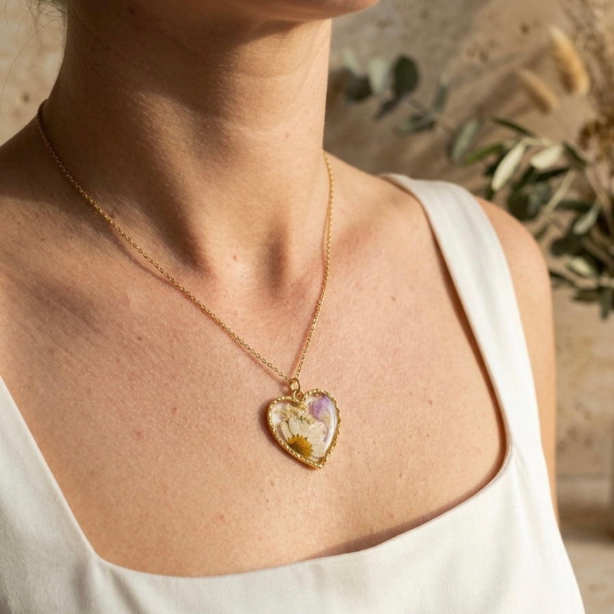Flora Heart Necklace