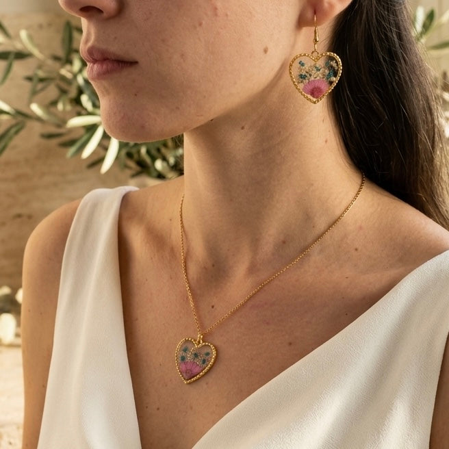 Flora Heart Necklace
