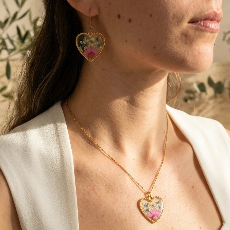Flora Heart Necklace