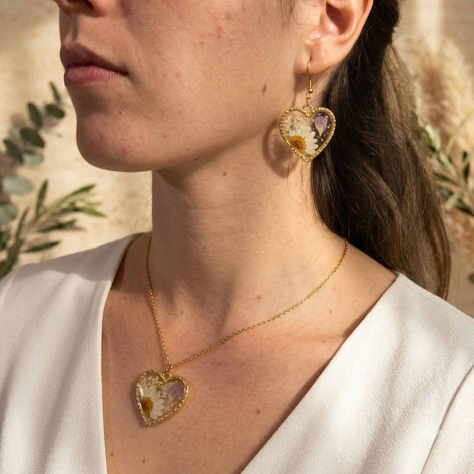 Flora Heart Necklace